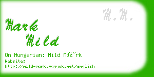 mark mild business card